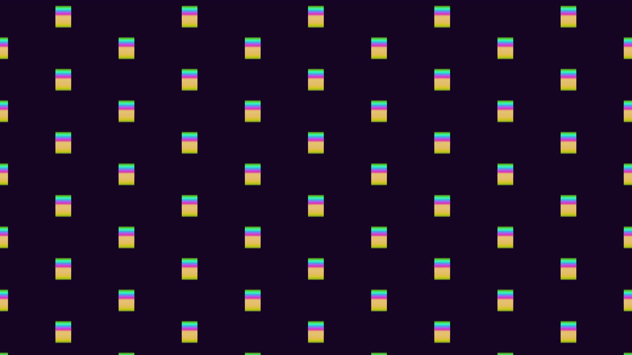 Abstract neon glitch pixel pattern on a dark background, ideal as a looping backdrop for modern motion design, digital presentations, music videos, social media content and futuristic visuals
