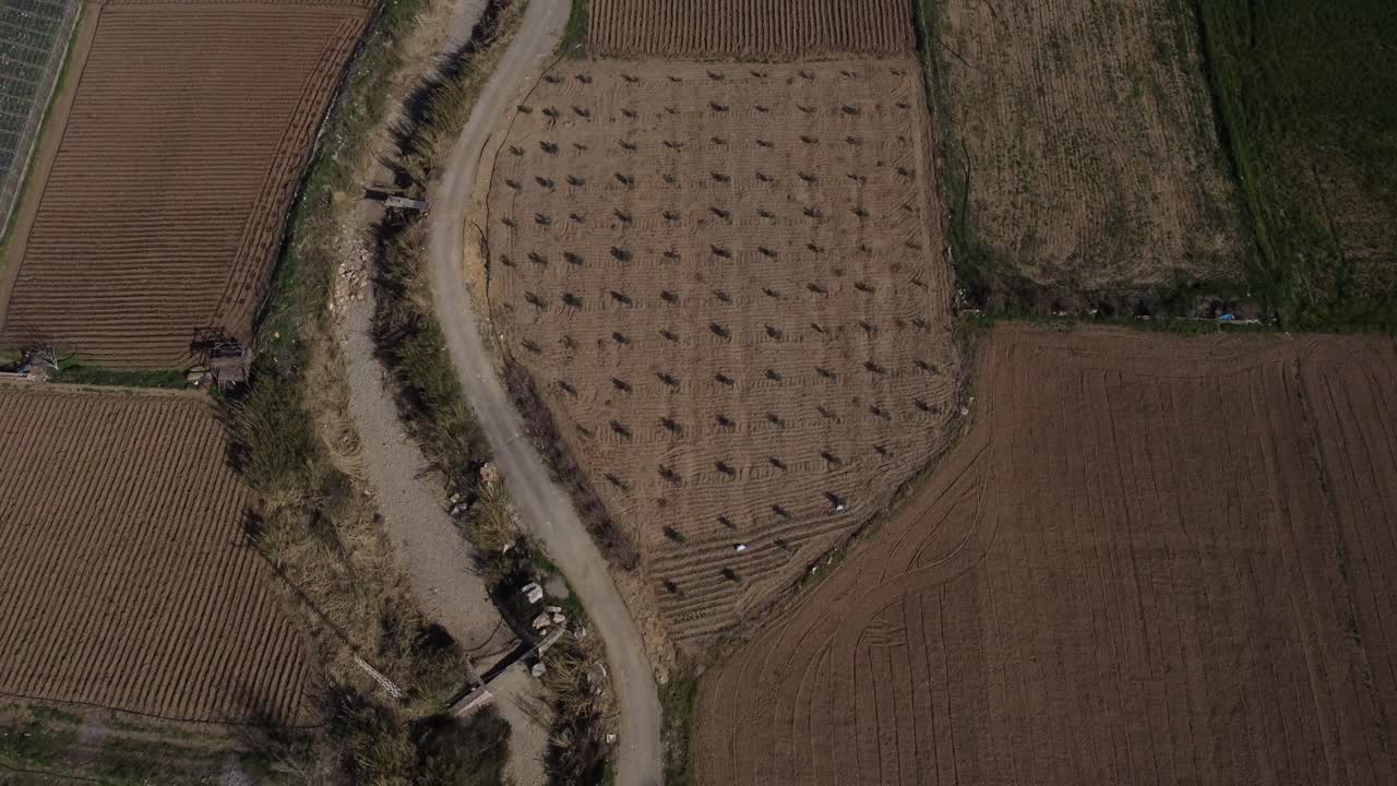 tierra agrícola recién cultivada