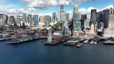 seattle waterfront and cityscape skyline