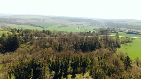 top view of the farm