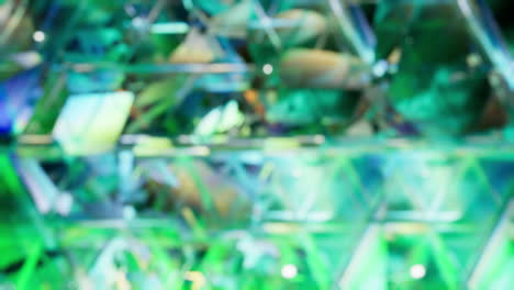 abstract blurred green and blue geometric pattern