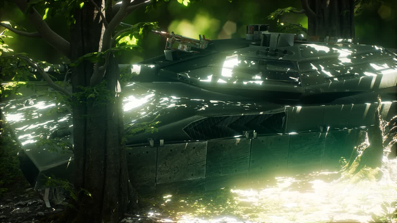 숲 속 의  ⁇ 은 녹색  ⁇ 크