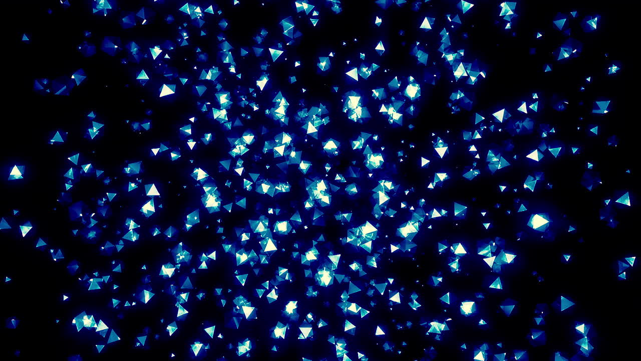 추상적인 빛나는 파란색 다각형