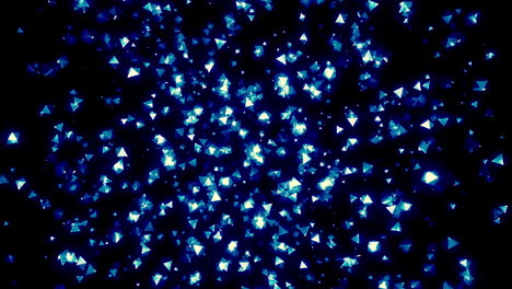 polígonos azules brillantes abstractos