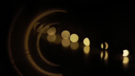 luces abstractas doradas de fondo - animación