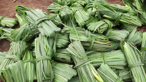 Té-De-Hierbas-O-Gauti-Chai-O-Té-De-Hierba-De-Limón-A-La-Venta-En-El-Mercado-Callejero-Local