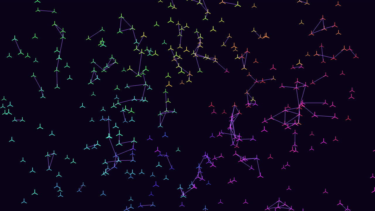 Starry nights intricate constellation, a colorful creation in the night sky