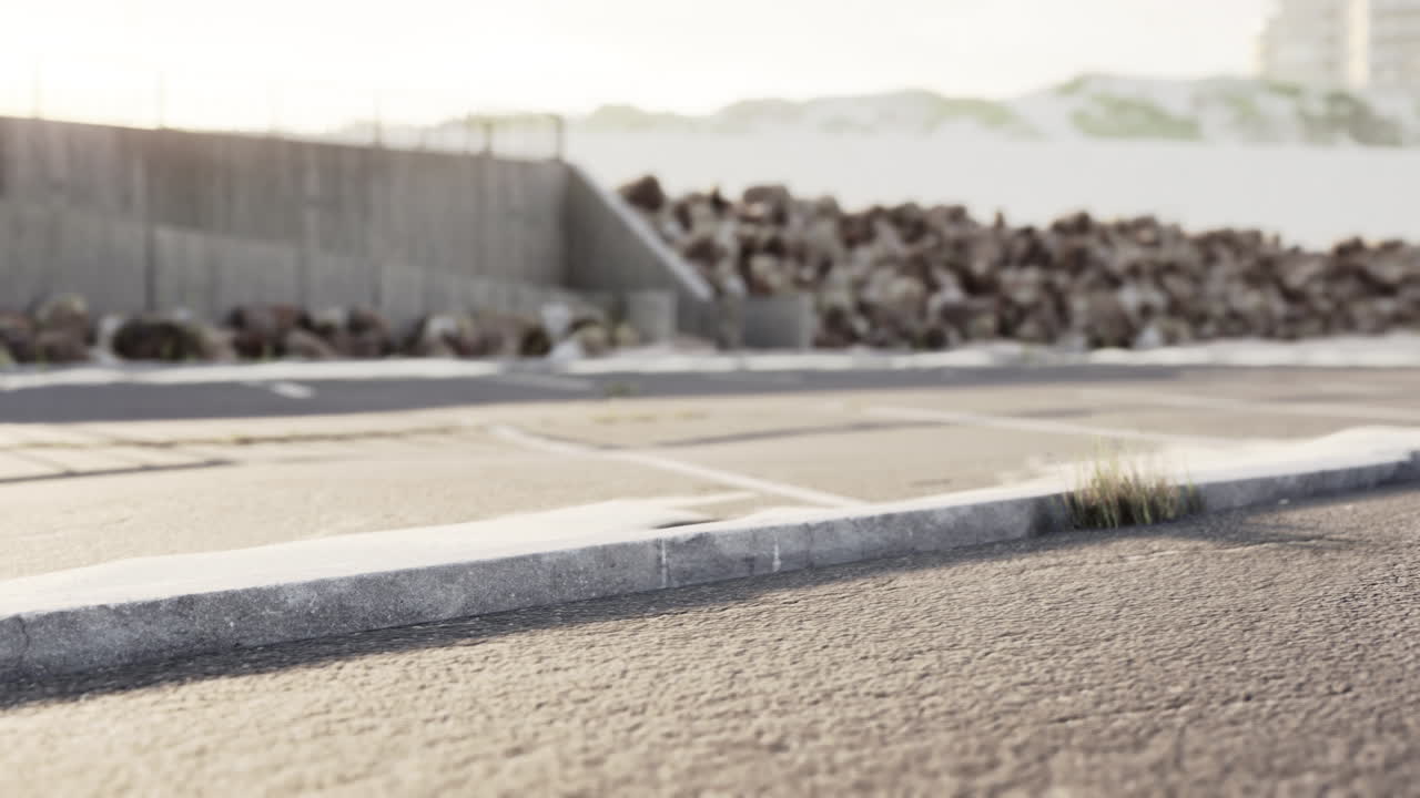 버려진 해안 주차장