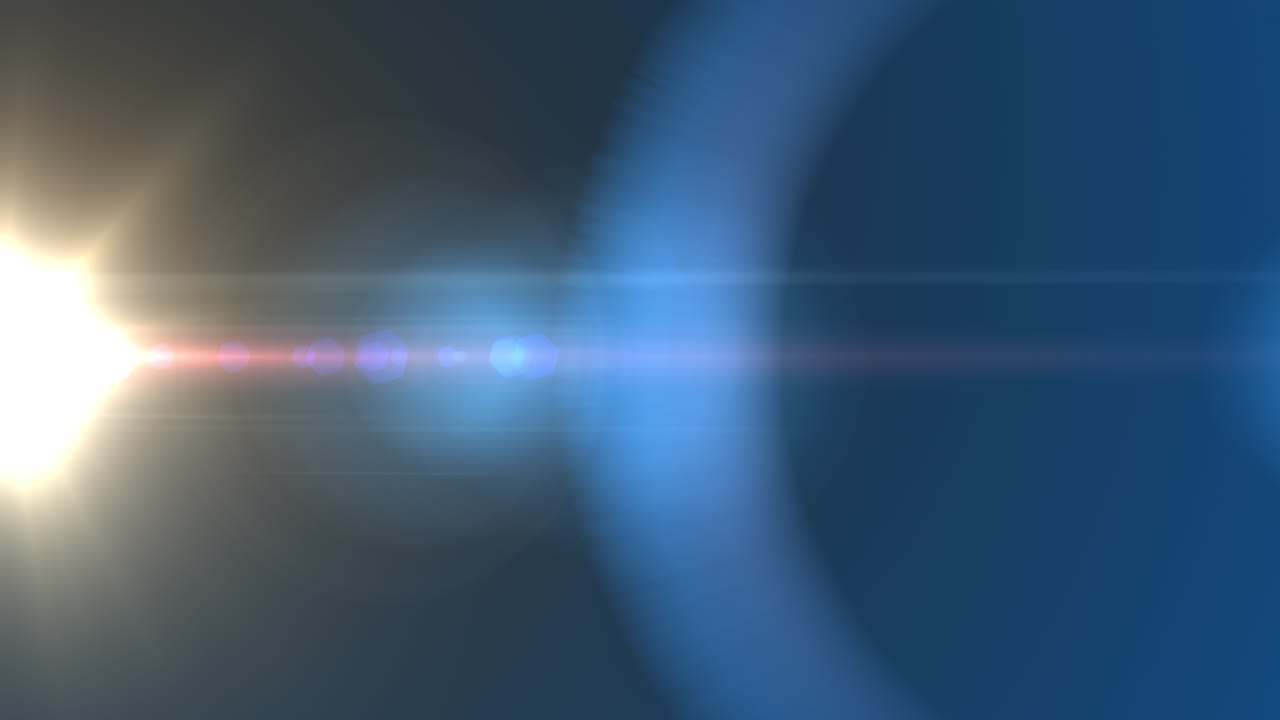 Optical lens flare effect 4k resolution very high quality and realistic lens flare studio flare loop