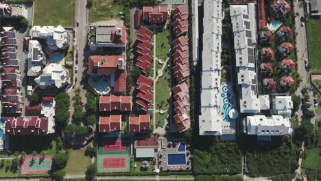 A-bird's-eye-view-captures-luxurious-oceanfront-condominiums-in-Praia-Brava,-Florianopolis,-Brazil