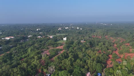 residential and commercial buildings in bangalore seen from an elevated drone angle