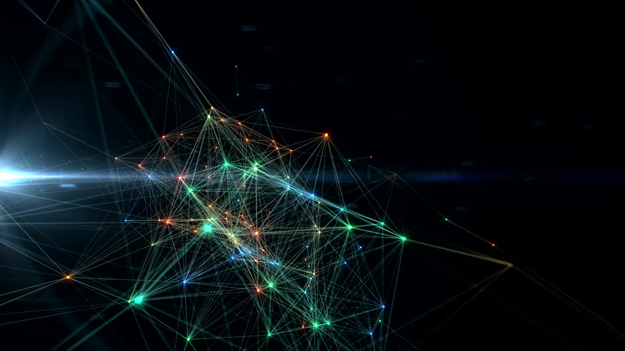 Abstract technologies background. 4k.