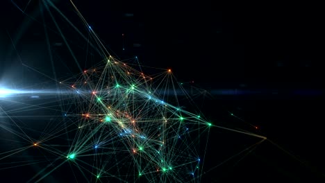 las tecnologías abstract background. 4k.