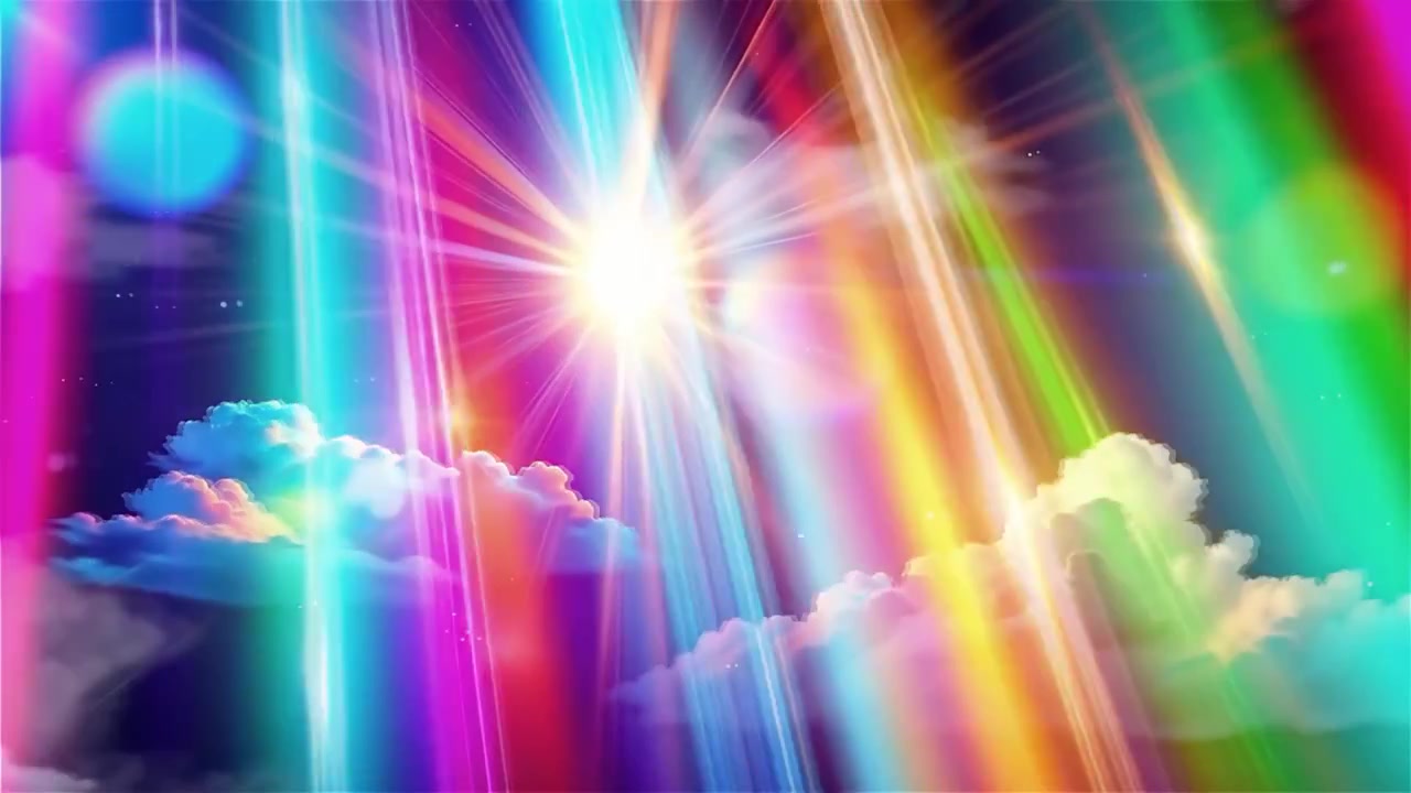 Christian Heavenly Light Worship Background