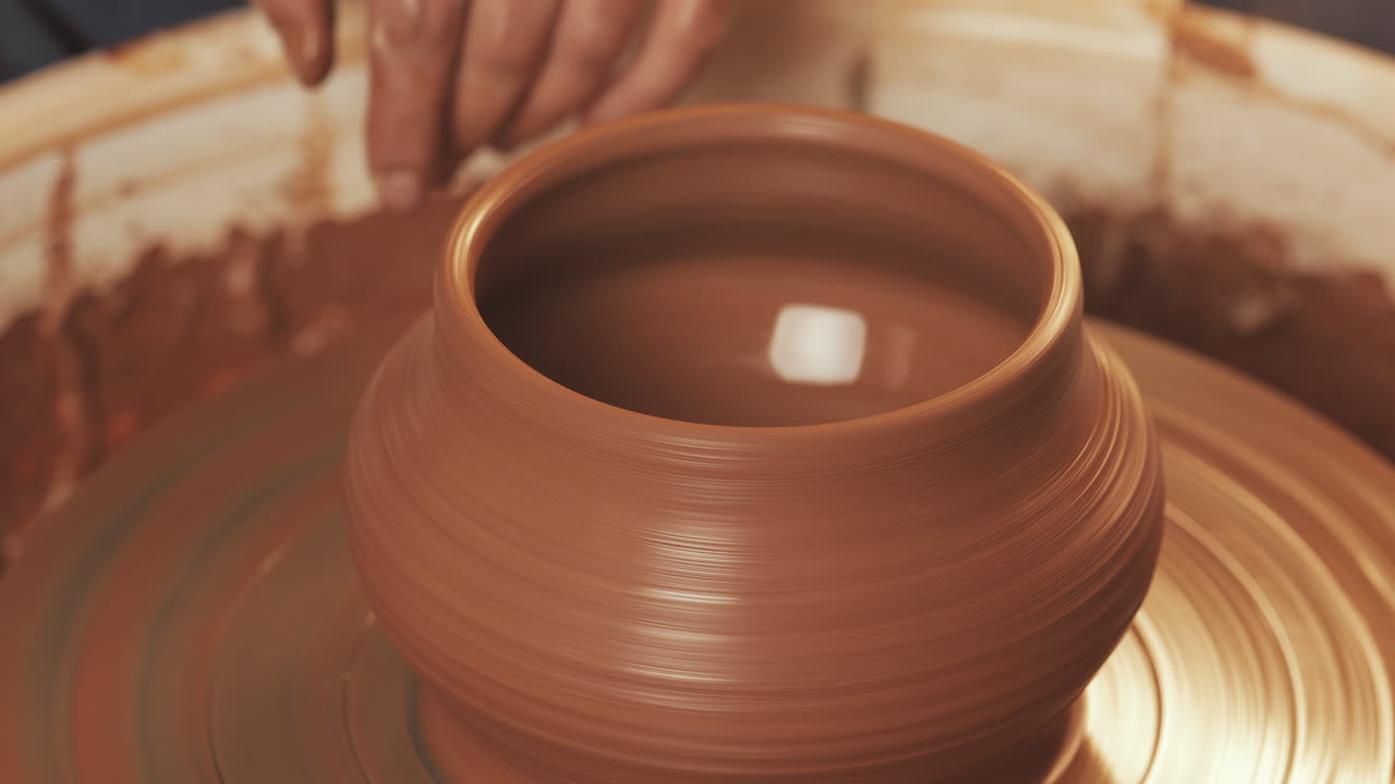 Pottery Making on a Wheel