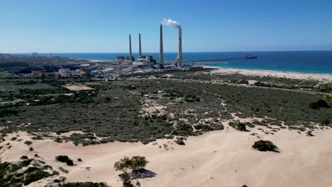 Video-De-Drones-4k-De-La-Planta-De-Energía-Eléctrica-Orot-Rabin-hadera-israel