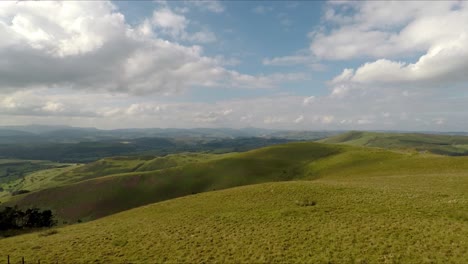 cadair viewpoint in wales with drone video moving up