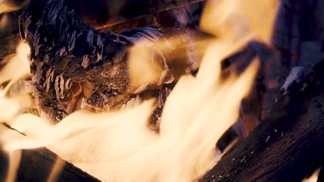 Shots-of-bonfire-slowly-burning-more-close-up