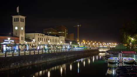 malmo night central station railway