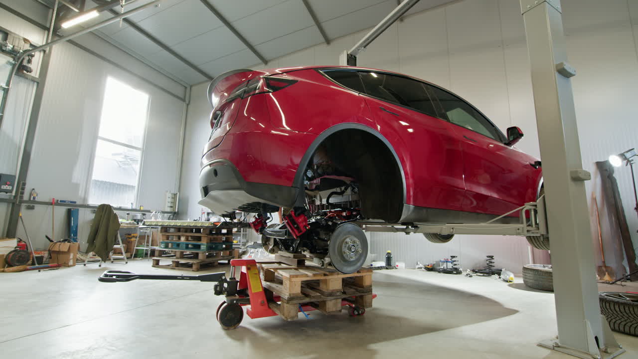 mantenimiento y reparación del tren de aterrizaje de vehículos eléctricos