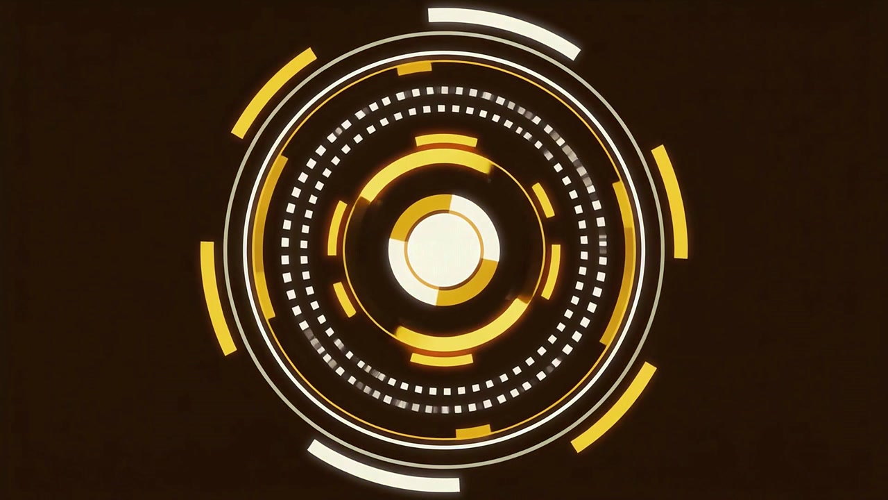 Animated Futuristic HUD Target Scanner Interface Loop