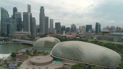 singapore cityscape with esplanade