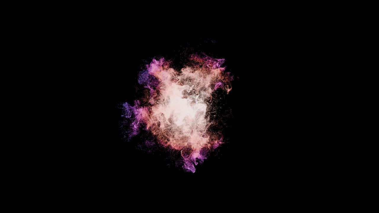 explosión abstractamente colorida