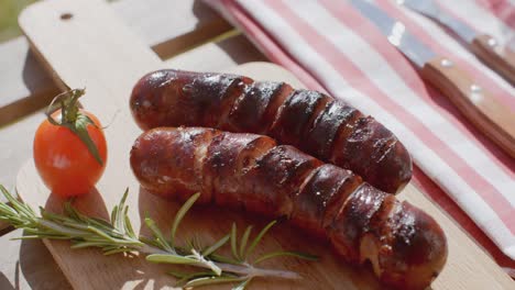 Grilled-sausages-with-fresh-rosemary