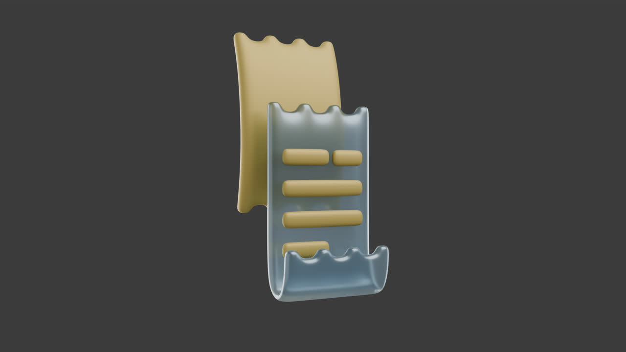 3D Rendered Checklist Icon