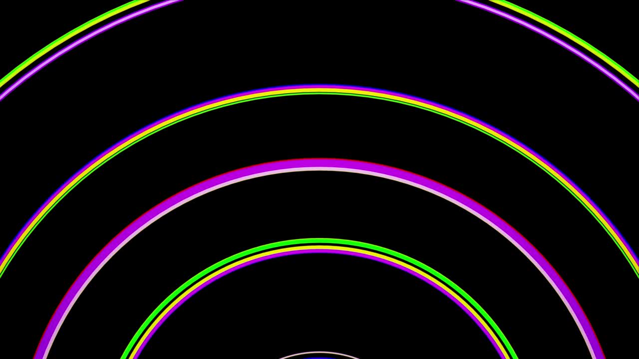 efecto de onda de línea de arco iris colorido