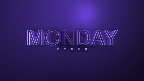 Dunkler-Monochromer-Cyber-Monday-Text-Auf-Tiefviolettem-Farbverlauf