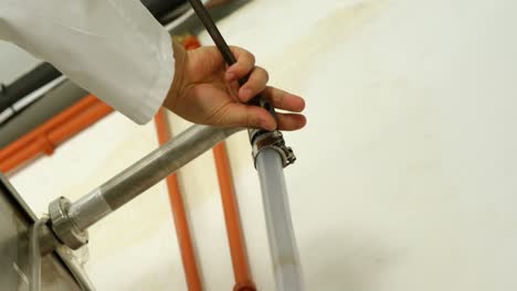 male worker working in factory 4k