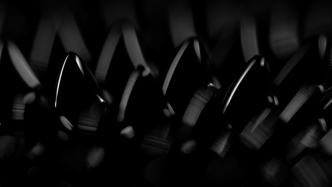 жидкость, образующая шипы в темной абстрактной атмосфере