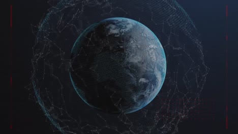 animación de la red de conexiones en todo el mundo