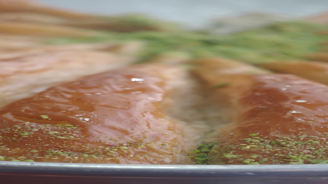 un primer plano de la baklava