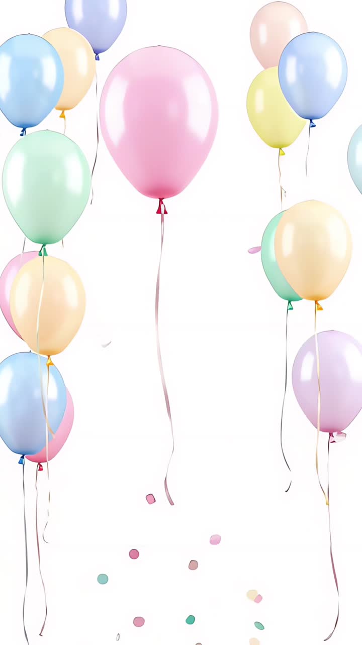Sfondio di compleanno con palloncini