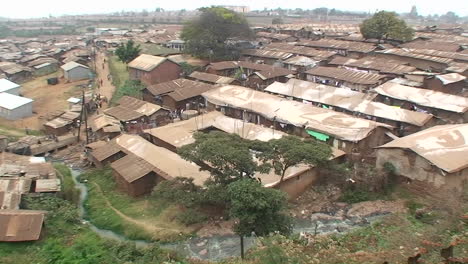 a settlement of small houses