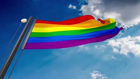 agitando la bandera de las lgbti