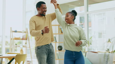 black couple, dancing together