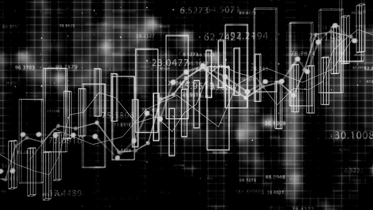 4K Financial Data Concept.