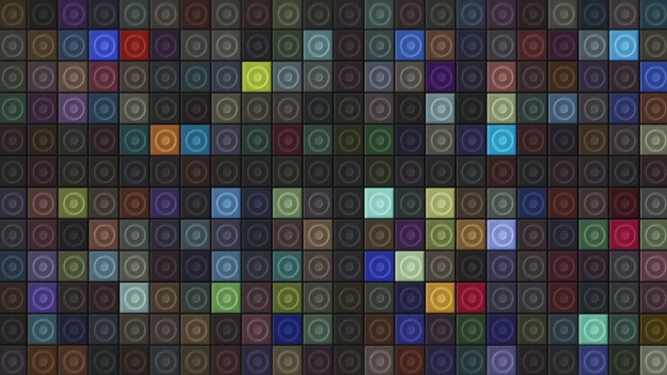 Disegno astratto colorato con cerchi