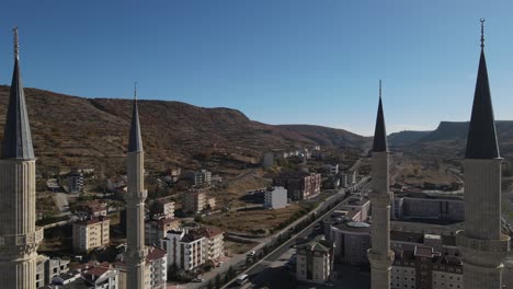 mosque minaret in city