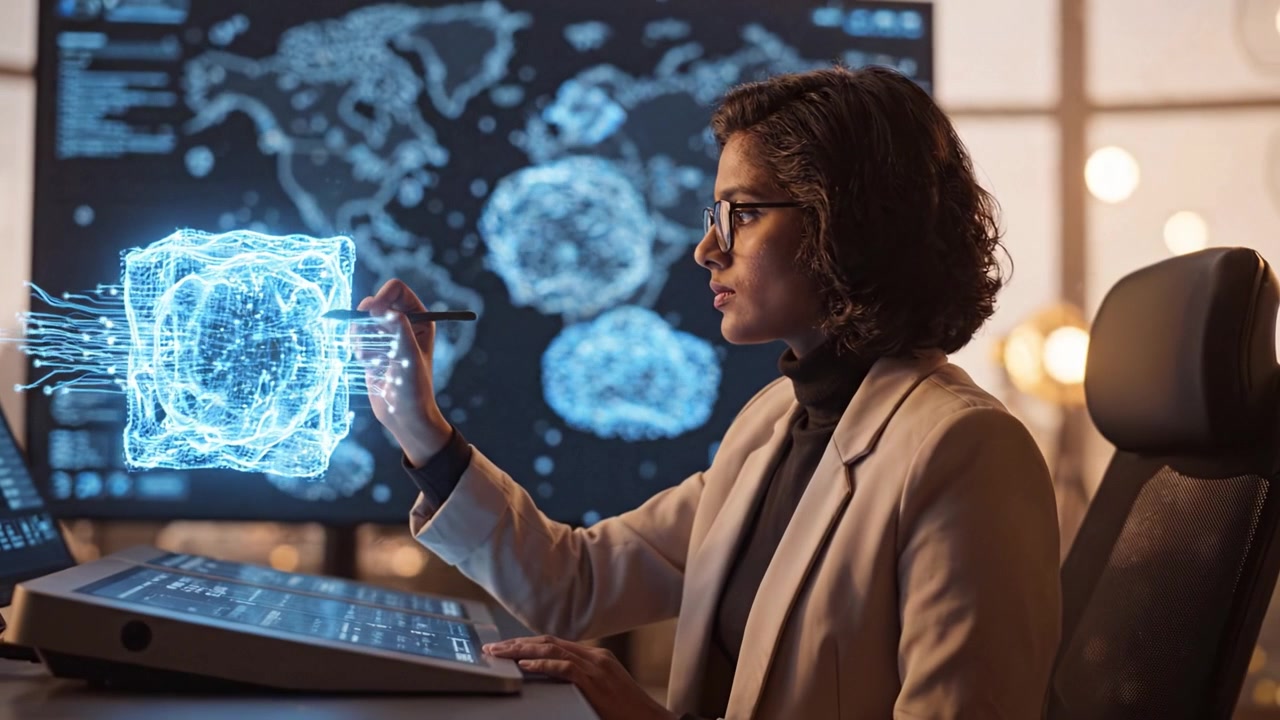 Análise de Dados Inovadora: Um Profissional Focado Utilizando Tecnologia Avançada para Visualização Perspicaz e Interpretação Global de Dados