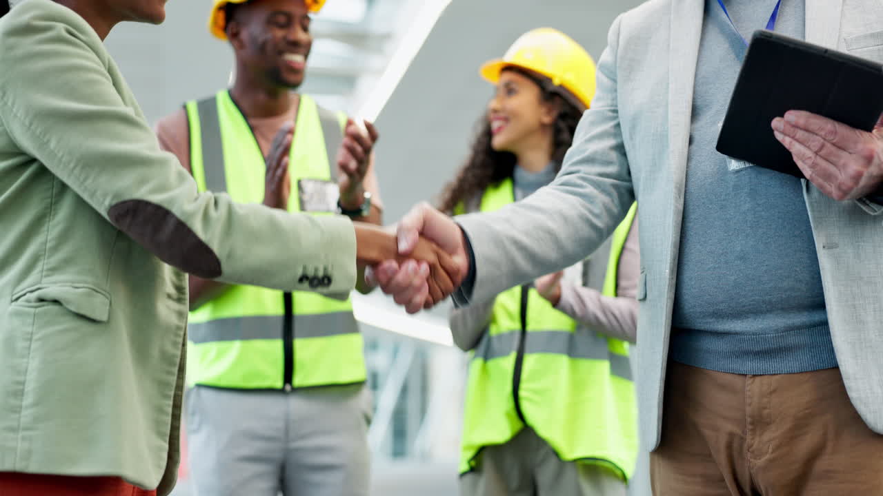 Handshake, partnership and people