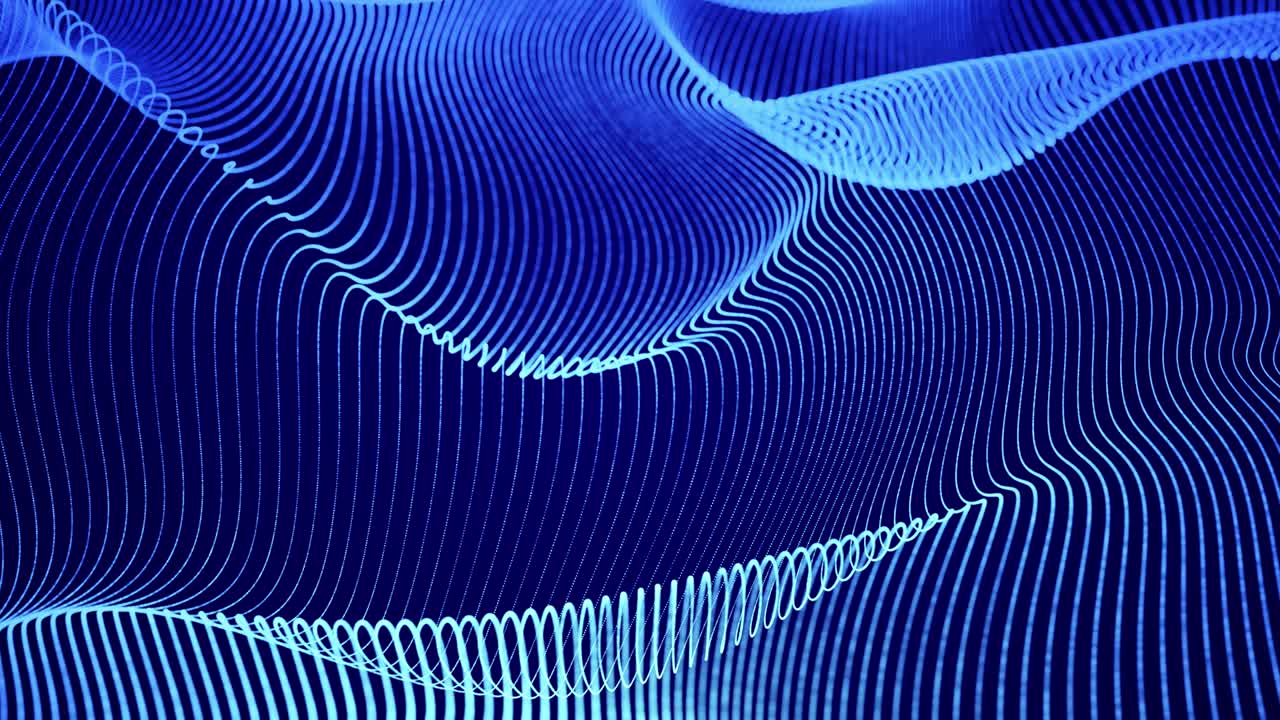 Abstract colorful hologram energy line grid wave