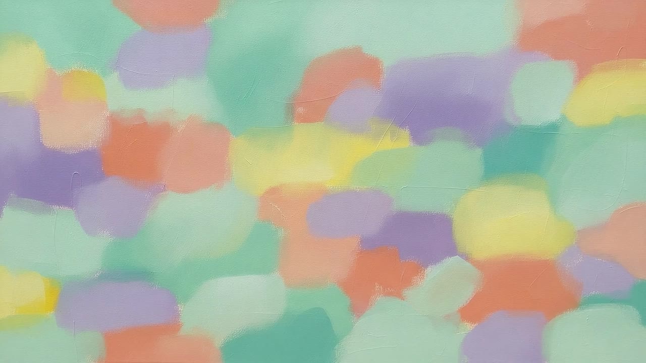 A Colorful Harmony of Soft Pastels Blending in Artistic Abstraction, Showcasing a Melodic Mix of Vibrant Hues and Gentle Patterns in an Elegant Composition
