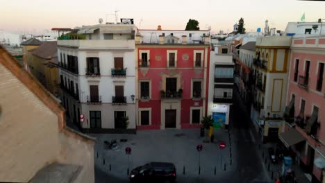 Revealing-Shot-Over-San-Marcos-Square-in-Seville