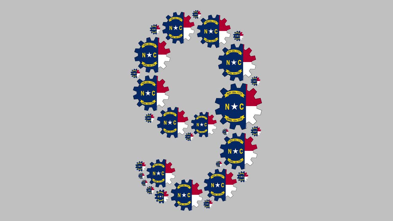 carolina del norte número nueve