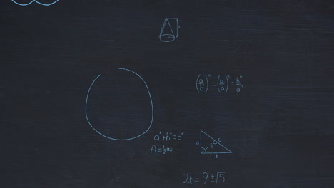 Animation-Der-Mathematischen-Datenverarbeitung-Auf-Schwarzem-Hintergrund