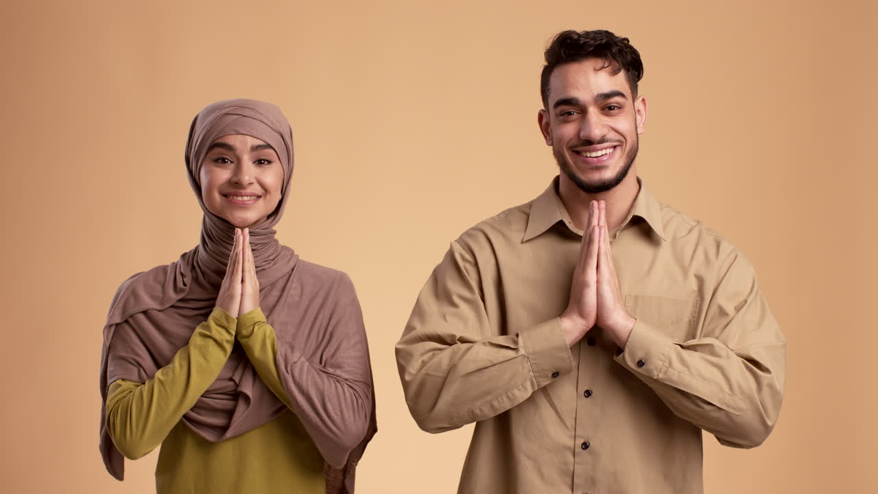 Smiling Muslim Couple